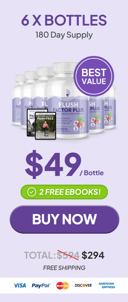 Flush factor plus  price 6 bottle